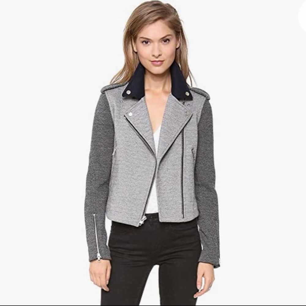 Theory Adashi K Wool Moto Jacket